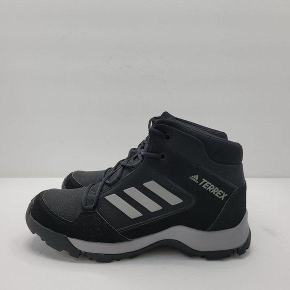 Adidas Terrex Hyperhiker Mid Youth Hiking Shoes Core Black Grey FX4186 US Size 6 - Picture 2 of 8
